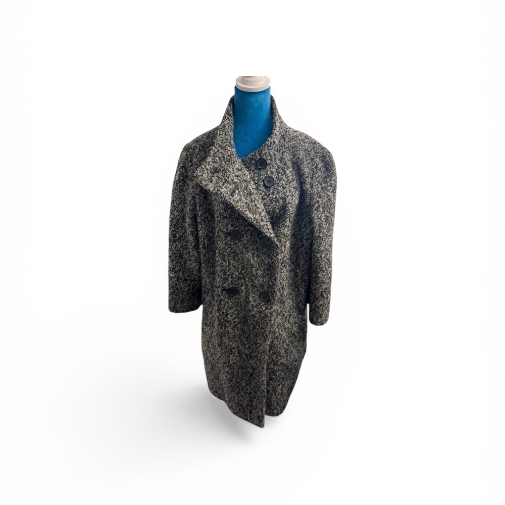 Ann Taylor Gray and black Pea Coat